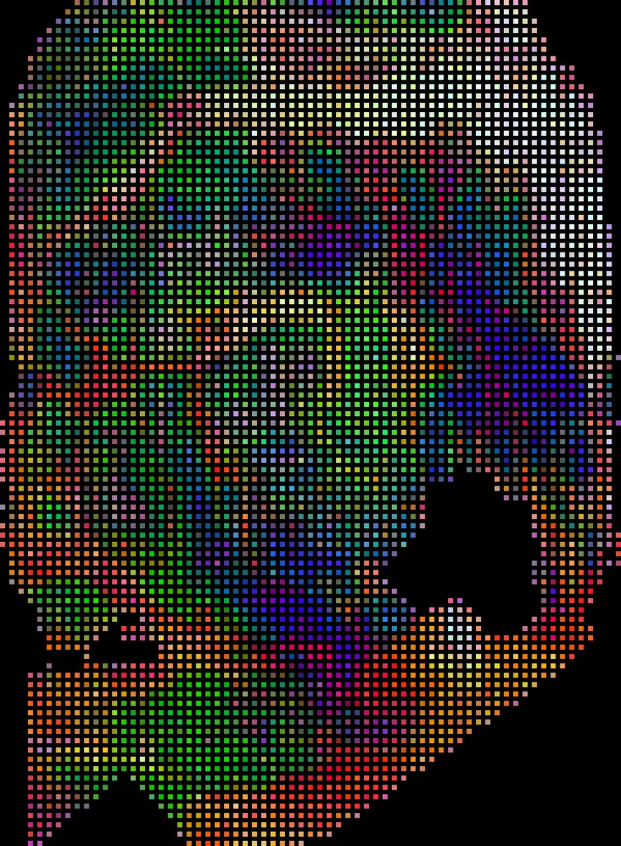 COAD TENX111 tissue represented by GigaPath PCA colors